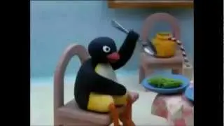 pingu runs away in reverse