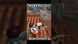 M249 recoil control on 3x scope⚡️ #bgmi #gaming #shorts #ytshorts