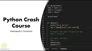 Functions Practice Questions | Python Crash Course HW 5