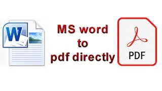 How to save MS-Word file as pdf