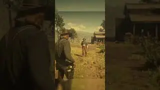Dueling gang members #shorts #rdr2 #arthurmorgan