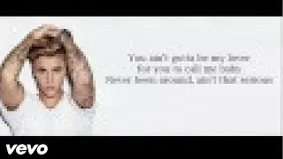 Justin Bieber - Company (Music Lyrics Karaoke leather)