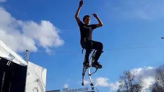Jump Energy - акробаты-бокеры. Апатиты. День химика 2017