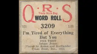 I'm Tired Of Everything But You - Piano Roll