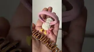 Связанная крючком заколка для волос «Птичка». Knitted hairpin «Bird»