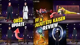 OB52 UPDATE FREE FIRE | JUJUTSU KAISEN ITEMS REVIEW – BUNDLES, EMOTES, WEAPONS & ARRIVAL ANIMATIONS