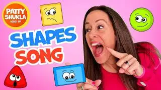 Learn Shapes Song for Children (Official Video) by Patty Shukla | Triangle Rectangle Square Circle