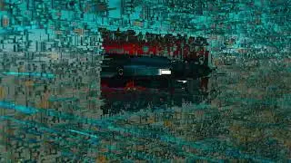 Undocking - CGI Scene. Procedural greeble objects.