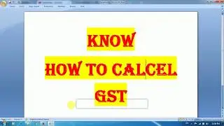 GST cancellation process in Hindi CSC VLE या E- Commerce opretor जरुर देखिये