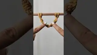 makramé spirálcsomó felfűzése / macrame pattern for beginners #macrametutorial