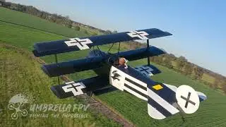 Fokker DR1 chased by drone