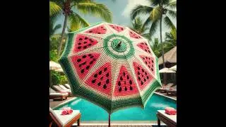 Nice parasol #crochet #design #knitting #umbrella