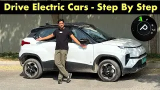 How To Drive Electric Cars For First Time - Step By Step - Tata Punch Ev Drive !!