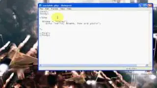 How to use and create PHP variables tutorial