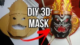 HOW TO MAKE MASK AT HOME || lord narasimha mask