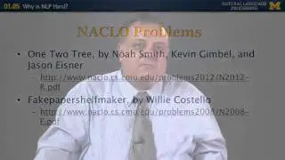 Lecture 5 — Why is NLP hard - Natural Language Processing | University of Michigan