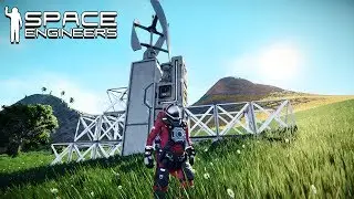 BUILDING A STARTER BASE AND SURVIVING IN SPACE ENGINEERS SURVIVAL - Space Engineers Gameplay