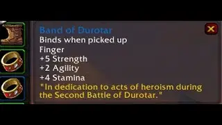 Turtle WoW - Custom ring [Band of Durotar] !!