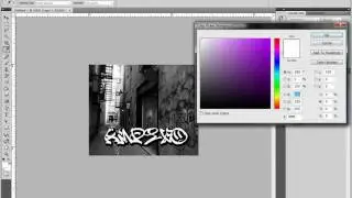 Photoshop: Graffiti writing.