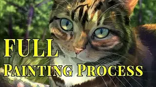 Painting Time Lapse: Ethel the Cat