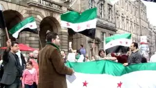 Syrian Protesting in Royal Mile Edinburgh After Darya Massacre 26-8-2012 - Part5