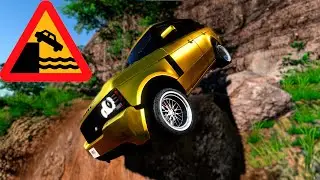 Cars vs Cliff Drops #8 - #BeamNGDRIVE | Chaos Roads