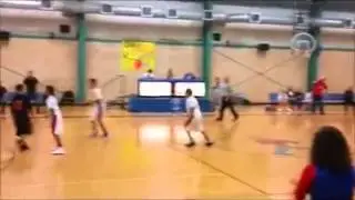 7th grade Miners Game- Jayden scoring!