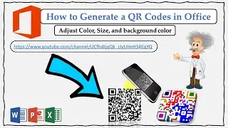 How to generate QR Code in Microsoft Word, PowerPoint, and Excel || QR Code generator