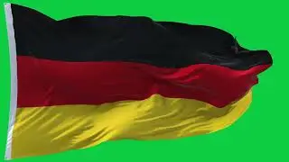 🚩Germany   Flag Waving | GREEN SCREEN & CHROMA MATTE🚩