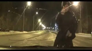 Омский дрифтер попался ДПС)