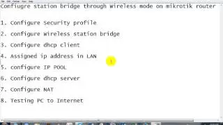 How to Configure Station Bridge On Mikrotik