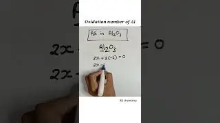 oxidation number of Al in al2o3  l oxidation number of Aluminium in Aluminium oxide l chemistry l