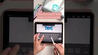 How to import free fonts to Procreate | How to use Procreate | Procreate for beginners