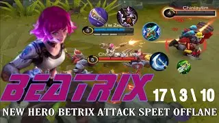 Attack Speed Marksman BEATRIX solo lane gameplay MLBB.......