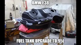 BMW E38, upgrading the fuel tank to 95l restored one