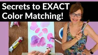 The EASY way to match EXACT Colors! (Watercolor color matching garden edition)