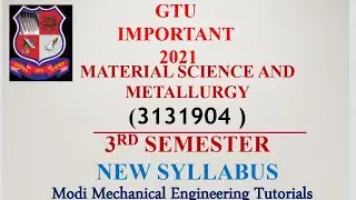 GTU 2021EXAM|IMPORTANT QUESTION OF MATERIAL SCIENCE|| IMP || MATERIAL SCIENCE AND METALLURGY IMP MSM