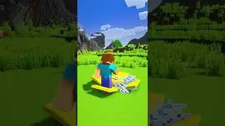 Minecraft but Steve Breaks Lucky Blocks! Part 2 #shorts