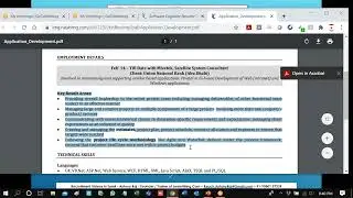 05 Understanding Two Resumes project manager and web developer resume  - Videos in Tamil