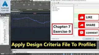 Apply Design Criteria File To Profiles In Civil 3d | AutoCAD Civil 3d Validate Design criteria