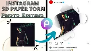 Instagram 3D Paper Torn Photo Editing in PicsArt | Creative Instrgam Photo Editing 2023 | Tap 4 Help