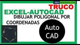 🔝Dibujar POLIGONAL por COORDENADAS en AUTOCAD con EXCEL | Trucos AutoCAD
