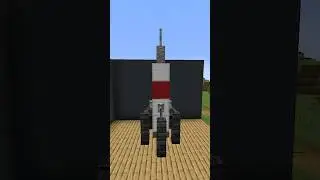 [Tuto] - Faire une fusée sur Minecraft ! #shorts