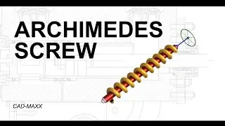🔧 The amazing ARCHIMEDES SCREW - designed in 15 minutes with Fusion 360 & Lofi sounds 🎶