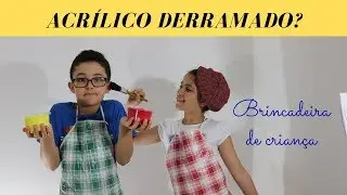 Acrílico Derramado é brincadeira de criança? - Acrylic pouring