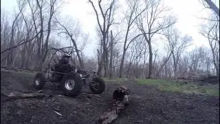 Slow motion log impact