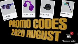Roblox Promo codes August 2020