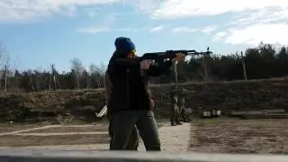 woman  and AK 47