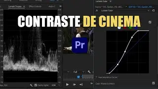 Como extrair um “CONTRASTE CINEMATOGRÁFICO” no premiere. (Lumetri, Monitor Forma de Onda & Curvas)
