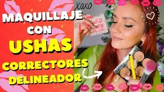 Maquillaje FÁCIL Y RÁPIDO con la paleta de correctores de USHAS 👀✨️💋😊
